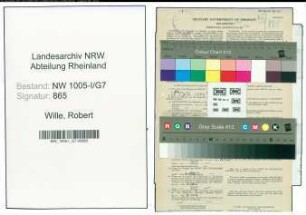 Entnazifizierung Robert Wille , geb. 19.05.1895 (Postschaffner)