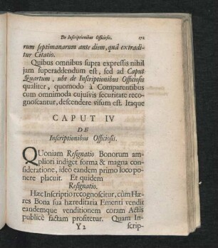 Caput IV. De Inscriptionibus Officiosis
