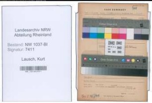 Entnazifizierung Kurt Lausch , geb. 11.11.1895 (Versandleiter)