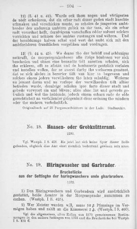 No. 18. Haasen- oder Grobknütteramt.