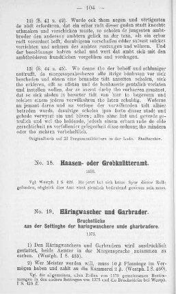 No. 18. Haasen- oder Grobknütteramt.
