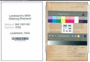 Entnazifizierung Hans Lauterbach , geb. 19.03.1922 (Elektriker)