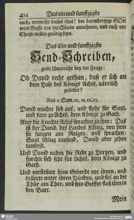 Das Ein und funffzigste Send-Schreiben