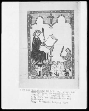Manessische Liederhandschrift, Faksimile — Der Schulmeister von Esslingen, Folio 292verso