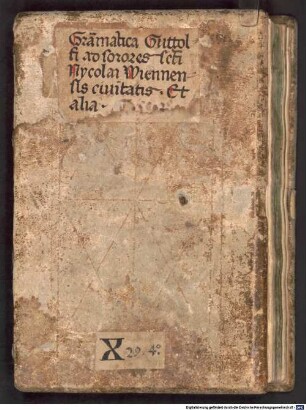 Summa grammaticae fratris Gutolfi pro monialibus S. Nicolai extra muros Wiennae compilata - BSB Clm 18796