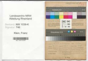 Entnazifizierung Franz Klein , geb. 18.03.1894 (Beamter)