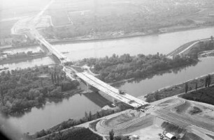 Steinenstadt: [Bau der] neuen Rheinbrücke bei Steinenstadt