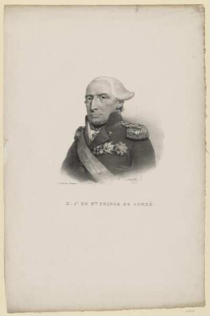 Bildnis des L. J. de Bourbon de Condé