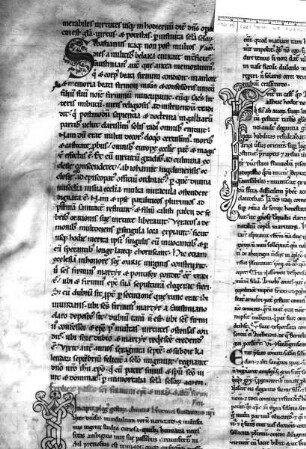 Teil der Buchseite mit drei Initialen (S, I? und F o. I), Folio 196 verso