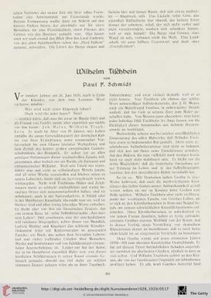 10/11: Wilhelm Tischbein
