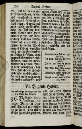 VI. Tugend-Gebete.