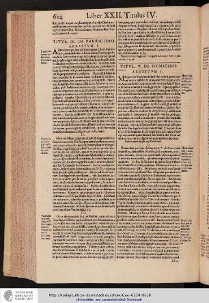 Liber XXII. Titulus IV.