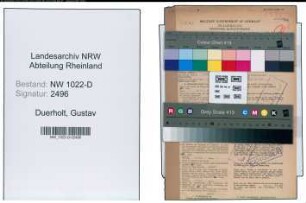 Entnazifizierung Gustav Duerholt , geb. 01.11.1903 (Schreiner)