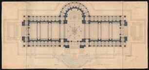 Gedächtnishalle für Kaiser Wilhelm I., Berlin: Grundriss 1:100