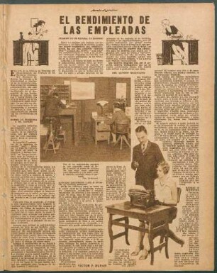 El rendimiento de las empleadas