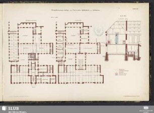 Tafel XXVII. Dampfheizungsanlage der Universitäts-Bibliothek zu Göttingen