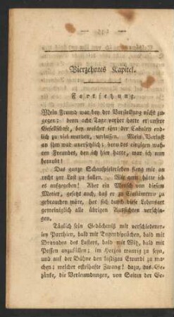 Vierzehntes Kapitel. Fortsetzung