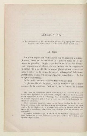 Lección XXII