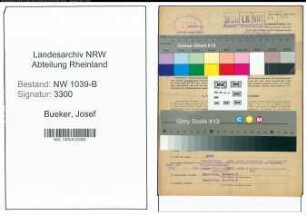 Entnazifizierung Josef Bueker , geb. 19.09.1912 (Bautechniker)