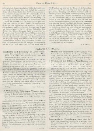 293-296 Kleine Kritiken