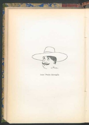 Juan Pablo Echagüe [Caricatura]