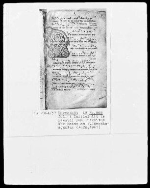Graduale und Sequentiar — Initiale A(t te levavi), Folio 4recto