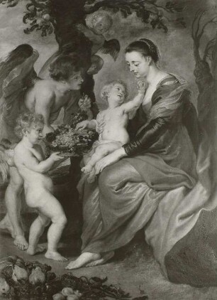 Madonna mit Früchte bringenden Engeln