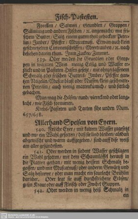 Allerhand Speisen von Eyern