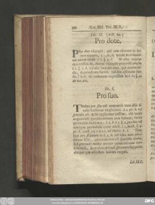 Tit. IX. (VII. 28.) Pro dote.