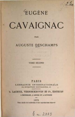 Eugène Cavaignac, 2