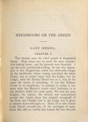 Neighbours on the green
