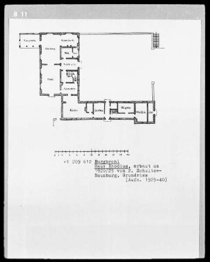 Grundriss des Hauses Rhodius