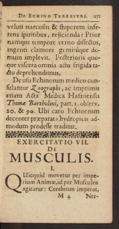 Exercitatio VII. De Musculis.