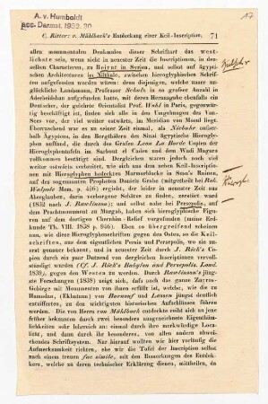 Notizen und Excerpte zur Naturphilosophie der Ägypter, Griechen und Chinesen, sowie Zeitungsausschnitte und Publikationsfragmente
