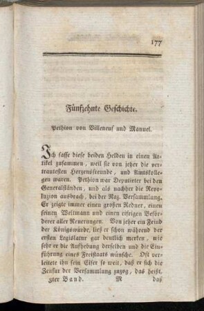 Fünfzehnte Geschichte