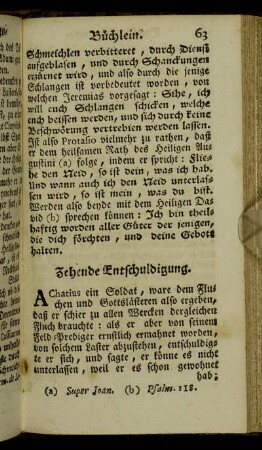 Zehende Entschuldigung. - Siebenzehende Entschuldigung.