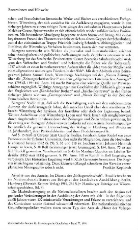 Bussche, Hendrik van den :: Im Dienste der "Volksgemeinschaft", Studienreform im Nationalsozialismus am Beispiel der ärztlichen Ausbildung, (Hamburger Beiträge zur Wissenschaftsgeschichte, 4) : Hamburg, Reimer, 1989