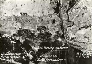 Luftbild der Hafenanlage "Alexandria", Ägypten
