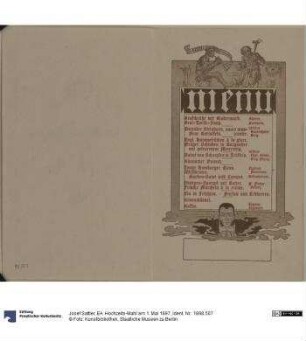 EA. Hochzeits-Mahl am 1. Mai 1897