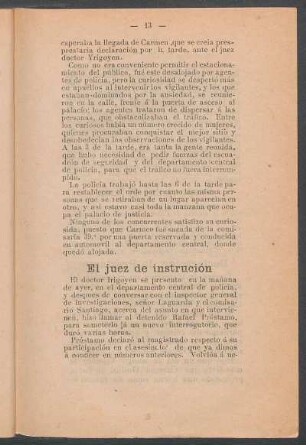 El juez de instrucción