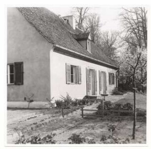Siedlung Lendelsches Gelände, Potsdam-Bornstedt: Wohnhaus (Thunert, Baur ?) Gartenansicht