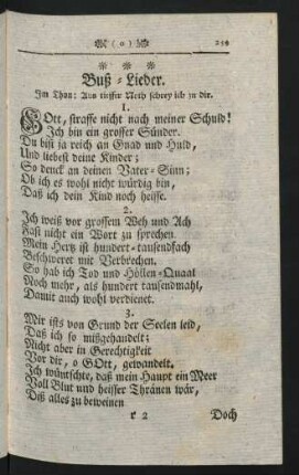 Buß-Lieder