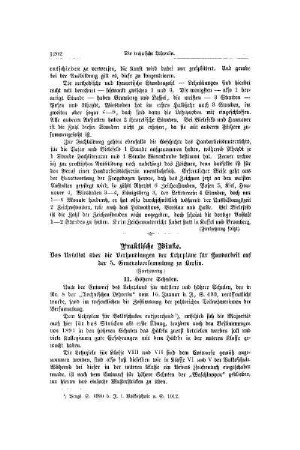 Praktische Winke : das Resultat über die Verhandlungen der Lehrpläne für Handarbeit auf der 5. Generalversammlung zu Berlin ; (Fortsetzung) ; II. Höhere Schulen
