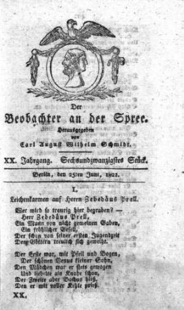 26. Stueck, 25. Juni 1821