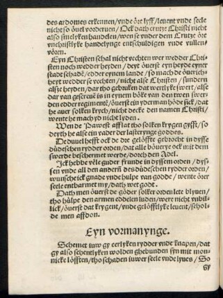 Eyn vormanynge.
