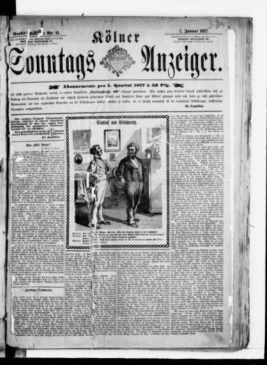 Titelseite einer Zeitung