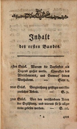 Der Abentheurer. 1, 1. 1776
