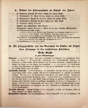 Jahresbericht über die Königl.-Bayerische Lateinische Schule zu Grünstadt in der Pfalz : im Studienjahre ..., 1854/55