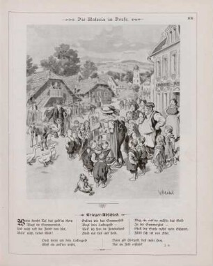 "Die Malerin im Dorfe"
