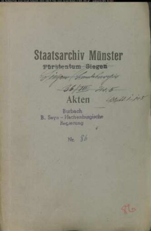 Vorschläge zur Aufteilung des Grundes Burbach und Selbach